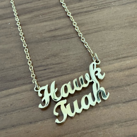 HAWK TUAH 16” women’s necklace gold plated - Picture 4 of 5
